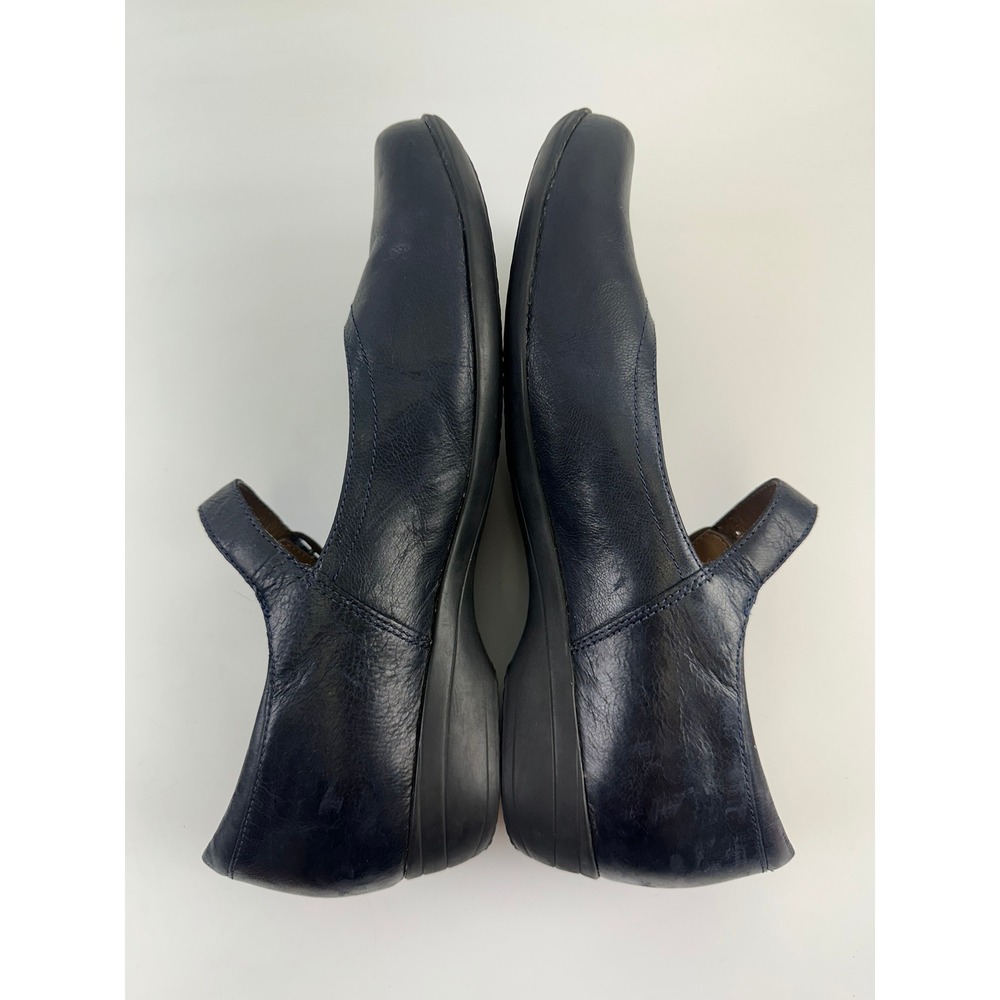 Dansko Fawna Mary Jane Navy Leather Comfort Adjustable Classic Womens 41 10.5 - Picture 9 of 13